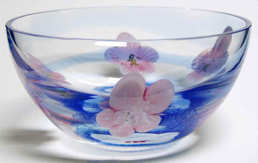 Fantasia Collection Floral Ballet Low Bowl - No Box by Caithness-1