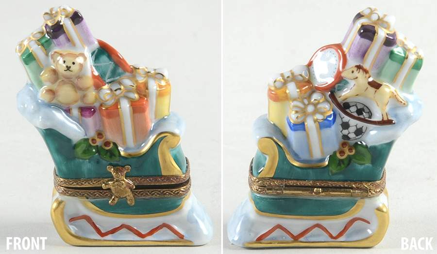 Chamart Exclusives Limoges Box Santa's Sleigh - No Box by Chamart Exclusives-1