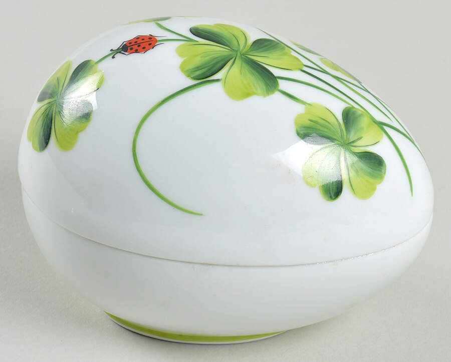 Chamart Exclusives Limoges Box Clover & Ladybug - No Box by Chamart Exclusives-1