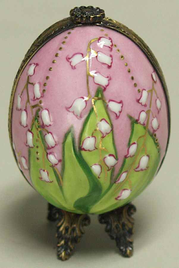 Chamart Exclusives Limoges Box Footed Egg - No Box by Chamart Exclusives-1