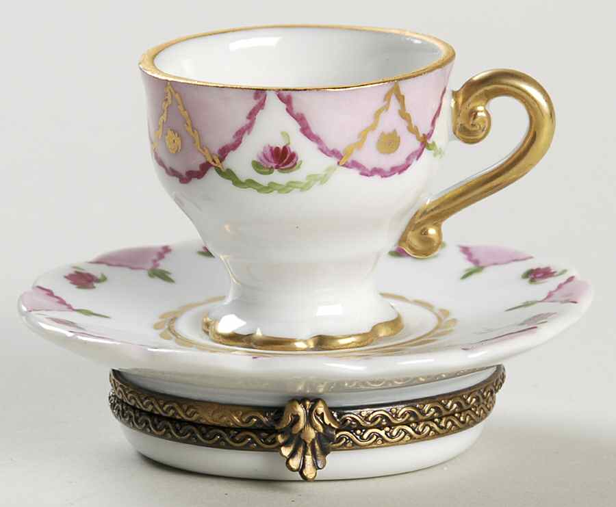 Chamart Exclusives Limoges Box Tea Cup And Saucer - Boxed by Chamart Exclusives-1