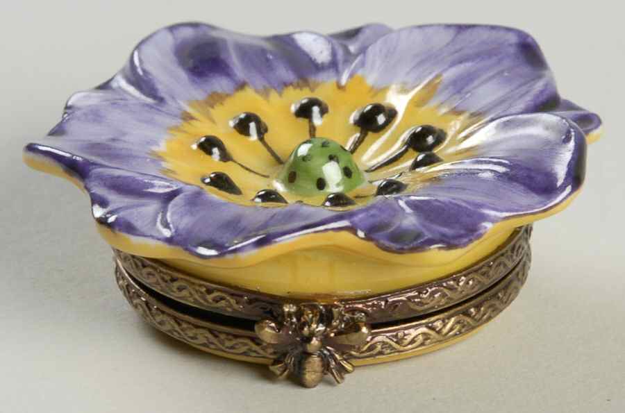 Chamart Exclusives Limoges Box Pansy - Boxed by Chamart Exclusives-1