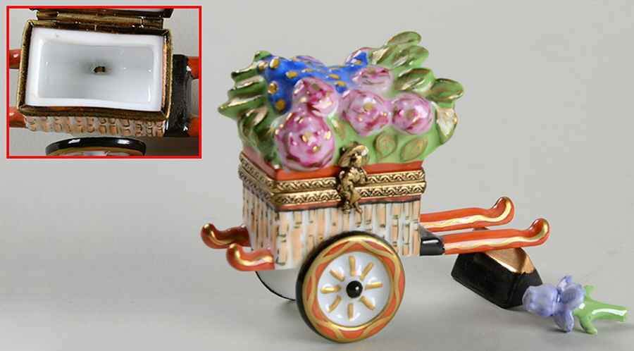 Chamart Exclusives Limoges Box Flower Cart - Boxed by Chamart Exclusives-1