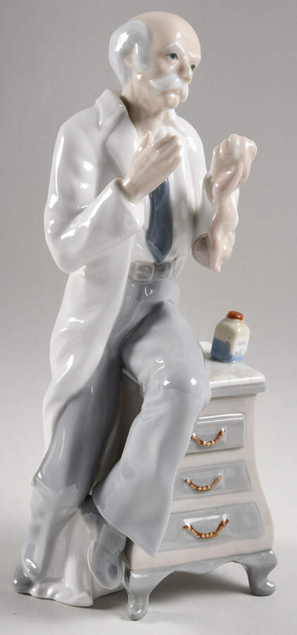 Casades Figurines Obstetrician Delivering Baby - Boxed by Casades Porcelain-1