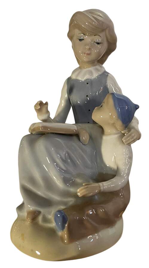 Casades Figurines Mother Reading To Son - Boxed by Casades Porcelain-1