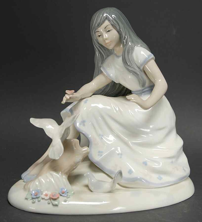 Casades Figurines Girl With Dove - Boxed by Casades Porcelain-1