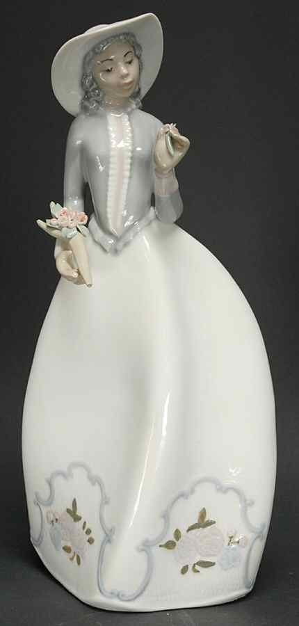 Casades Figurines Lady With Flowers - Boxed by Casades Porcelain-1