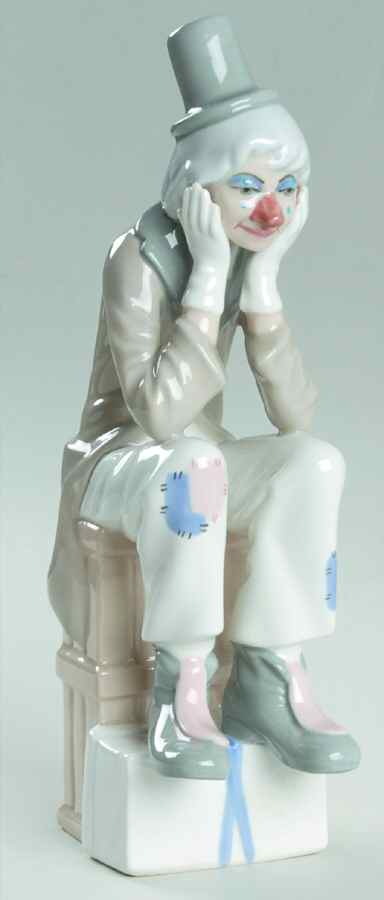 Casades Figurines Clown Thinking - No Box by Casades Porcelain-1