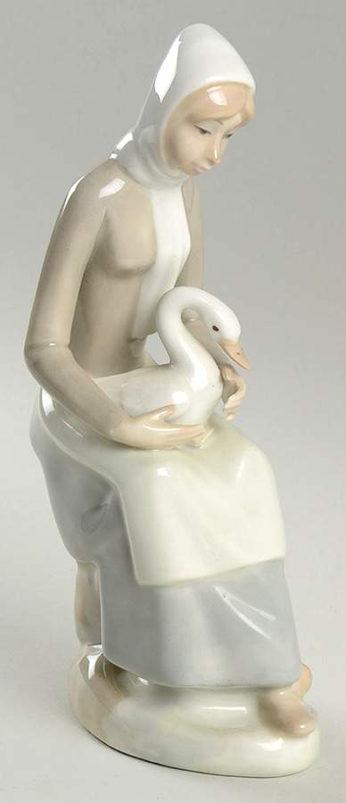 Casades Figurines Girl With Duck - Boxed by Casades Porcelain-1