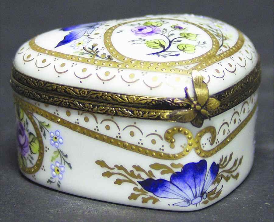 Cardinet Limoges Box Heart Butterfly Box - Boxed by Cardinet Limoges-1