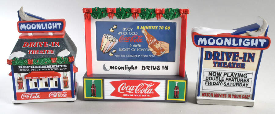 Coca-Cola Town Square Drive Inn Theater-Set Of 3 - No Box by Coca-Cola-1