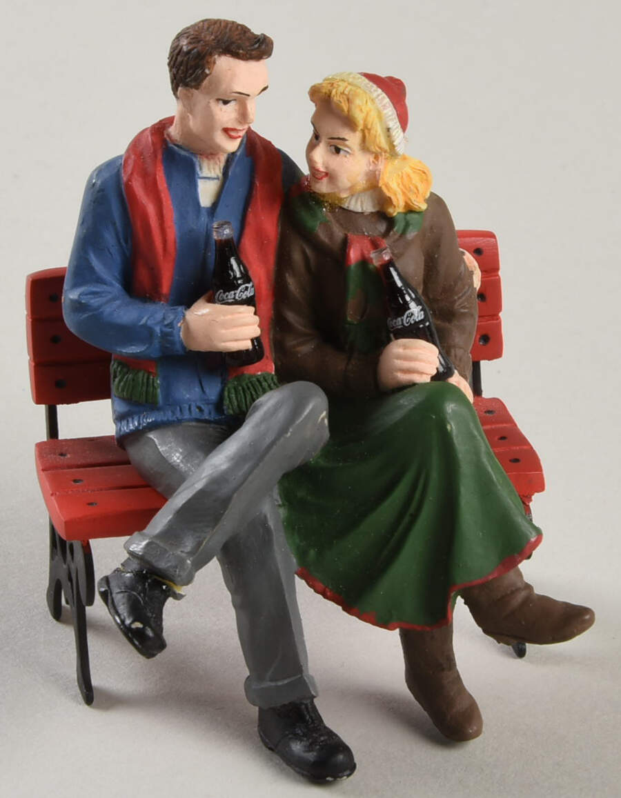Coca-Cola Town Square Couple On Bench - Boxed by Coca-Cola-1
