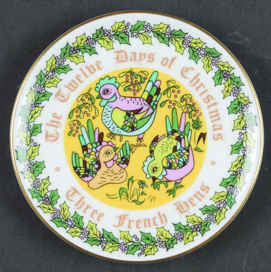 Twelve Days of Christmas Three French Hens - No Box by Coalport-1