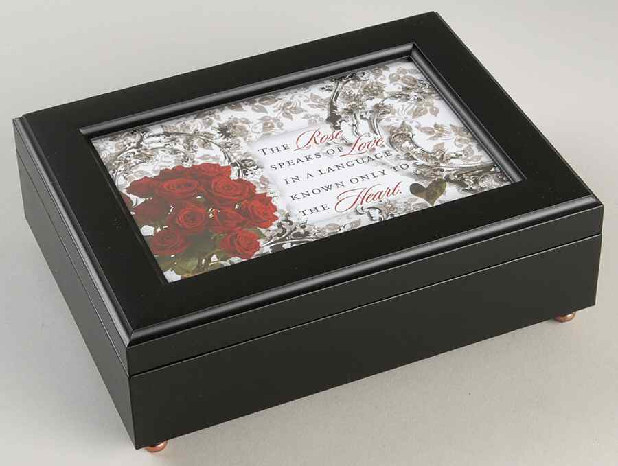 Cottage Garden Music Boxes Red Roses-Unchained Melody - No Box by Cottage Garden Collections-1