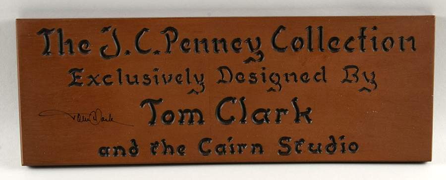 Advertising Signs Jcpenny Coll/Tom Clark/Cairn - Wood Advertising Sign by Cairn Studios-1