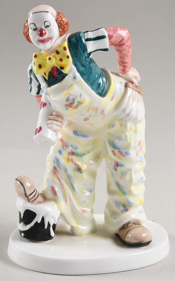 Cavalcade of Clowns Auguste's Mishap - Boxed by Coalport-1