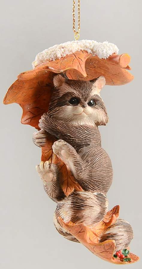 Charming Tails Reginald In Leaves-Raccoon - Boxed by Charming Tails-1