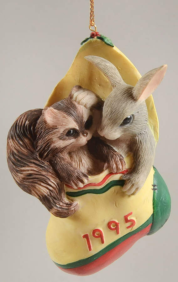 Annual Ornament Binkey And Reginald In Stocking - No Box by Charming Tails-1