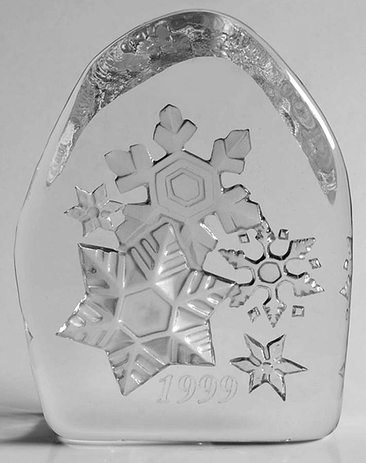 Christmas Paperweights Snowflakes - Boxed by Cristal D'Arques - Durand-1