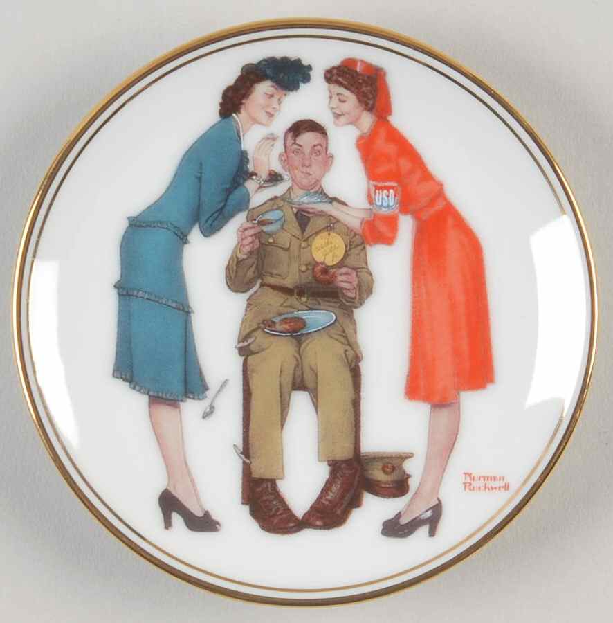 Best of Norman Rockwell Uso Volunteers - No Box by Royal Cornwall-1