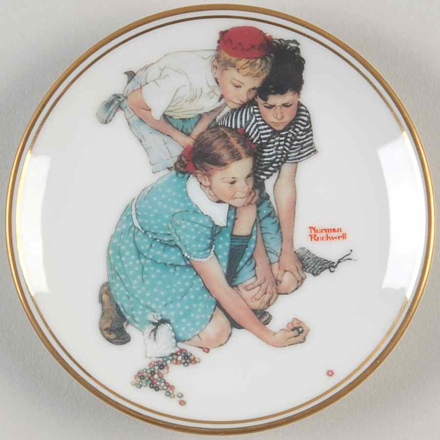 Best of Norman Rockwell Marbles Champion - Boxed by Royal Cornwall-1