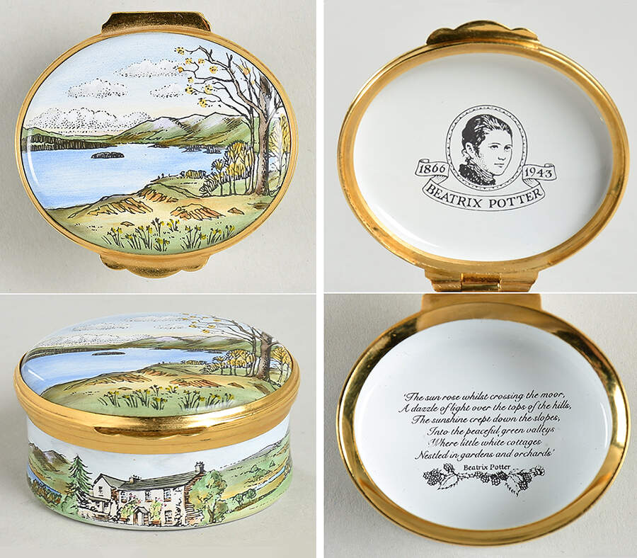 Crummles & Co Enamel Boxes Lake District Tribute-Beatrix Potter - Boxed by Crummles & Co-1