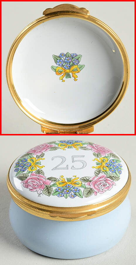 Crummles & Co Enamel Boxes Number 25-Pink Roses - Boxed by Crummles & Co-1