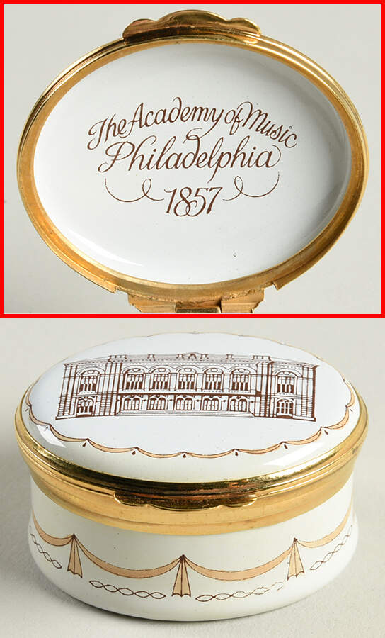 Crummles & Co Enamel Boxes The Academy Of Music Philadelphia - No Box by Crummles & Co-1