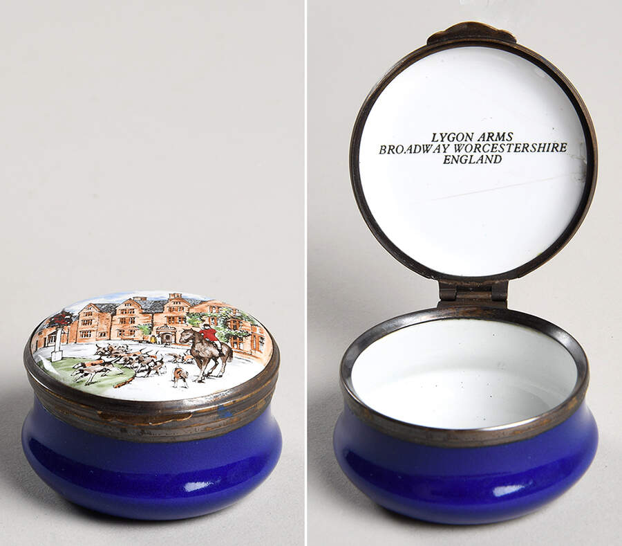 Crummles & Co Enamel Boxes Lygon Arms Broadway Worcestershire - No Box by Crummles & Co-1