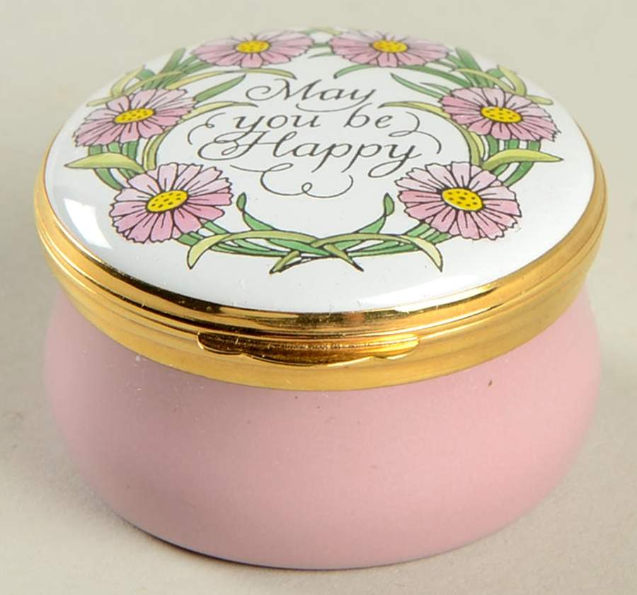 Crummles & Co Enamel Boxes May You Be Happy - No Box by Crummles & Co-1