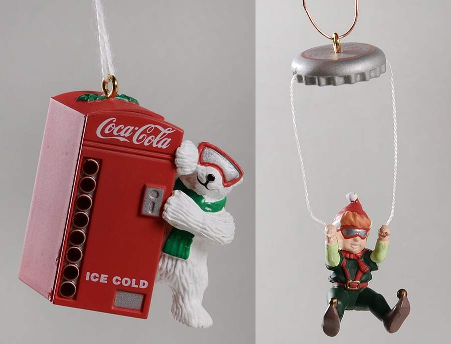 Coca-Cola Town Square Polar Bear And Elf-Set Of 2 - Boxed by Coca-Cola-1