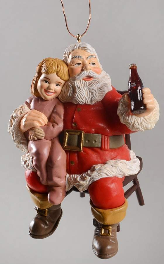 Coca-Cola Town Square Santa With Girl On Lap - No Box by Coca-Cola-1