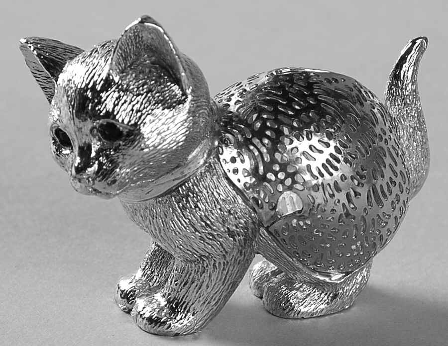 Lumiere D'Argent Collection Kitten Standing - Boxed by Christofle France-1