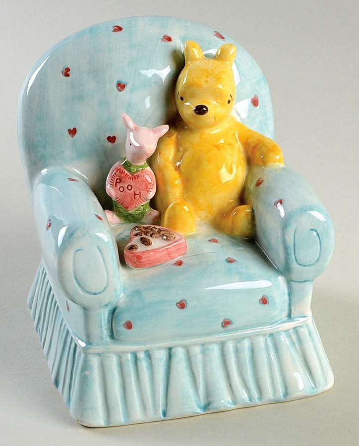 Classic Winnie-The-Pooh Pooh And Piglet In Big Chair - No Box by Charpente-1