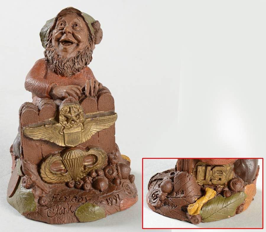Armed Forces Gnomes Fly Boy-Yellow Ribbon - No Box by Cairn Studios-1