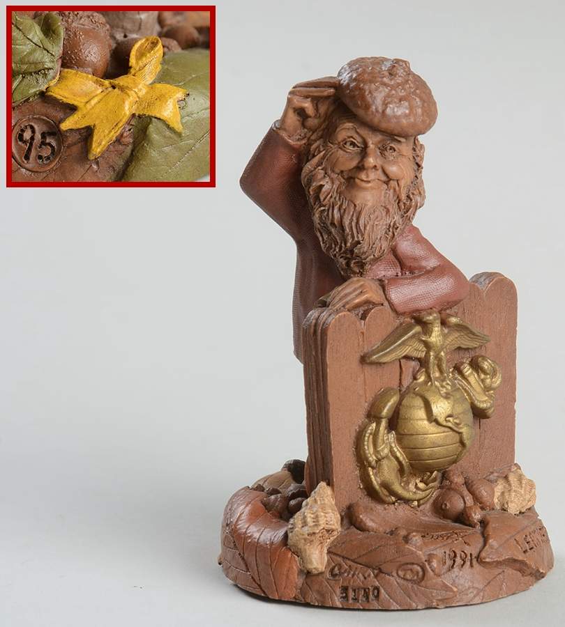 Armed Forces Gnomes Leatherneck-Yellow Ribbon - No Box by Cairn Studios-1