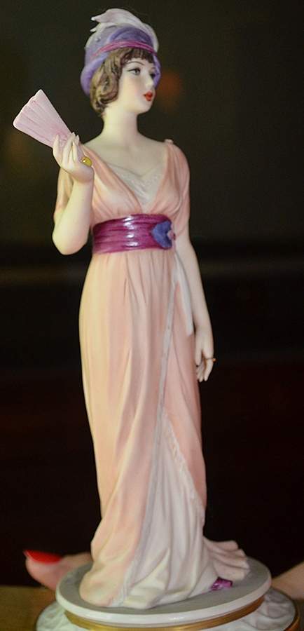Liberty Collection 1910 Lady-Pink Dress - Boxed by Capodimonte-1