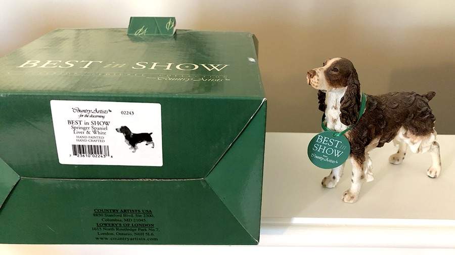 Best in Show Springer Spaniel-Liver & White - No Box by Country Artist-1