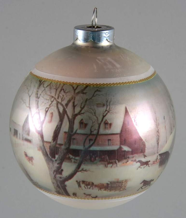 Winter in the Country Sleigh Arriving At The Inn - No Box by Corning Corelle-1