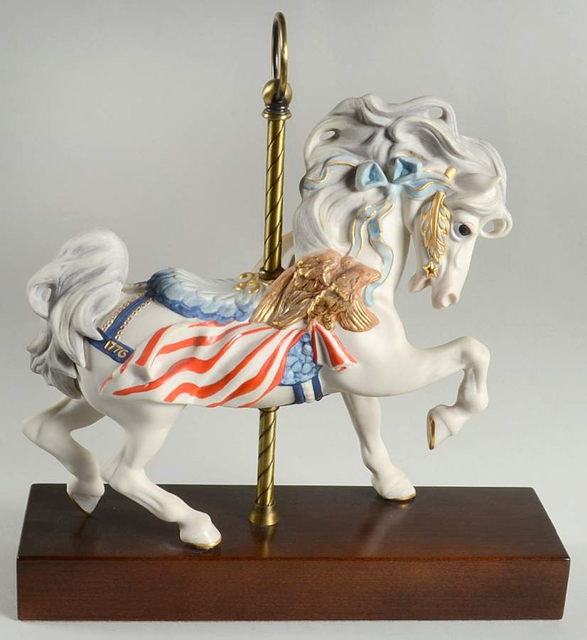 Carousel Animals Bicentennial Horse-Ticonderoga - No Box by Cybis-1