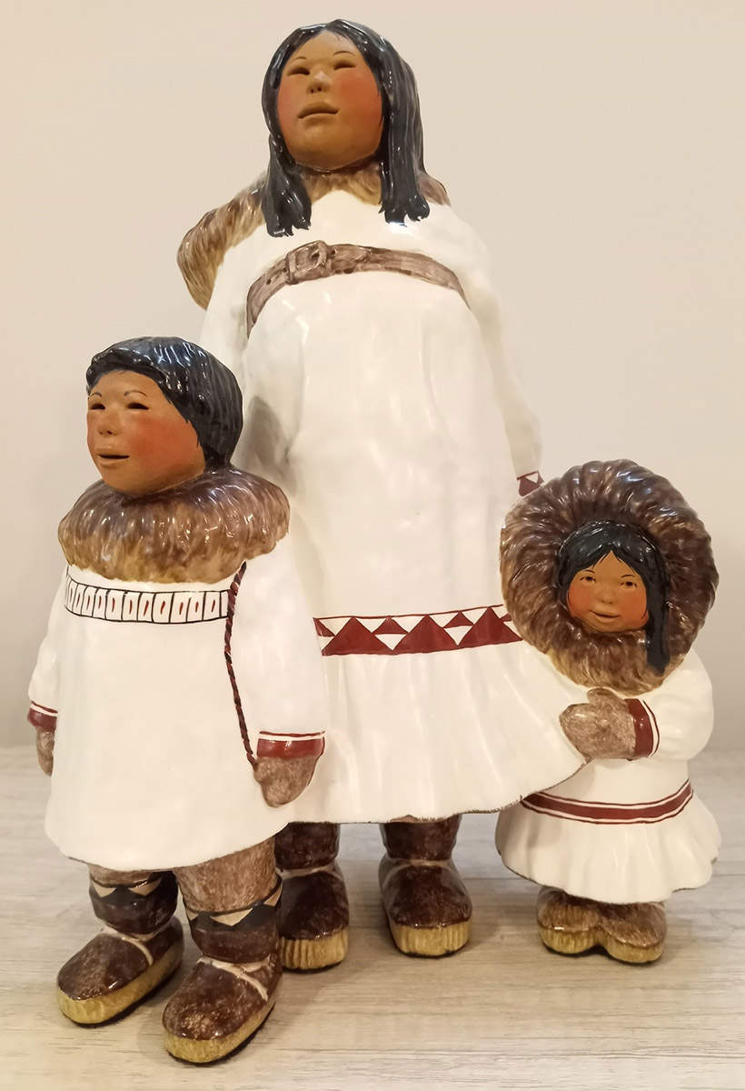 Alaska Figurines Waiting - No Box by C Alan Johnson-1