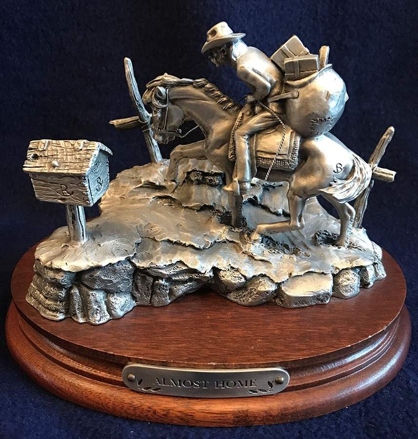 Polland Annual Christmas Figurine Almost Home - Boxed by Chilmark Pewter-1