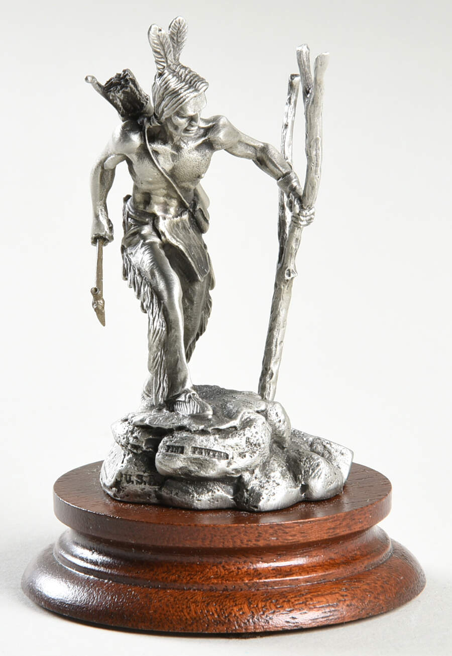 Native American Portrait Tracker - Boxed by Chilmark Pewter-1