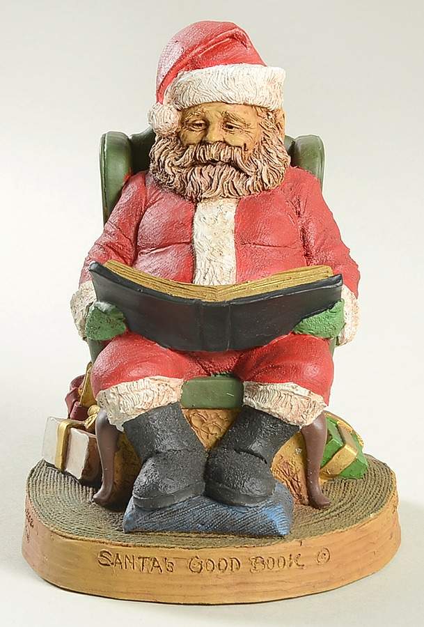Christmas Tom Clark Figurines Santa's Good Book - No Box by Cairn Studios-1