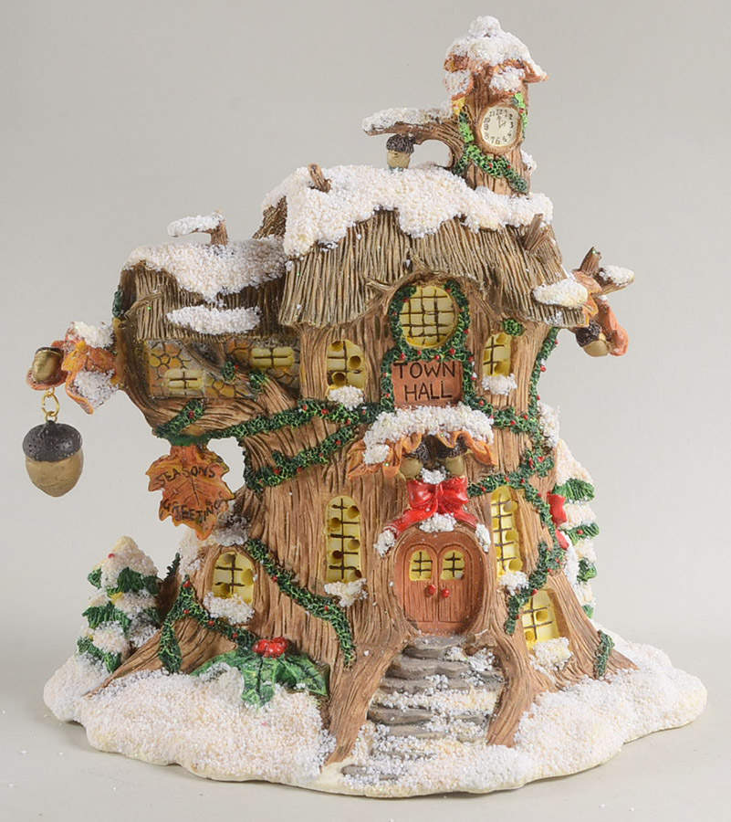Squashville Village Great Oak Town Hall - No Box by Charming Tails-1