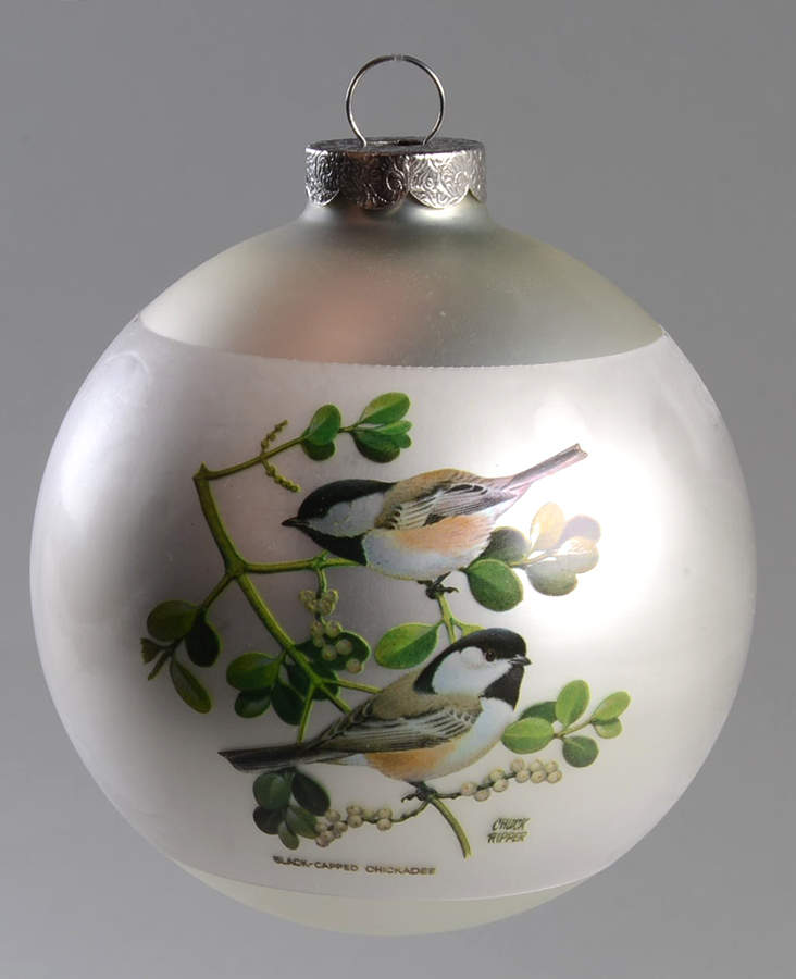 Bird Ornaments Black Capped Chickadee - With Box by Corning Corelle-1