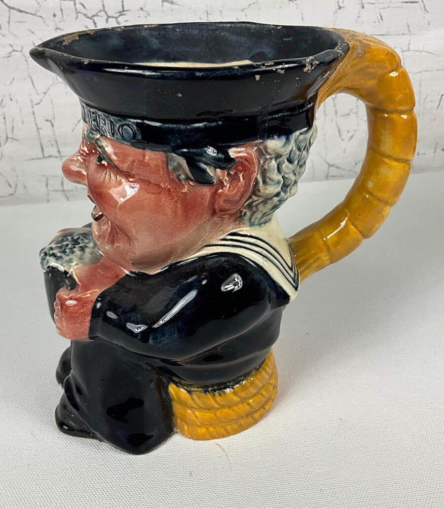 Character Toby Jug The Sailor - No Box by Crown Staffordshire-1
