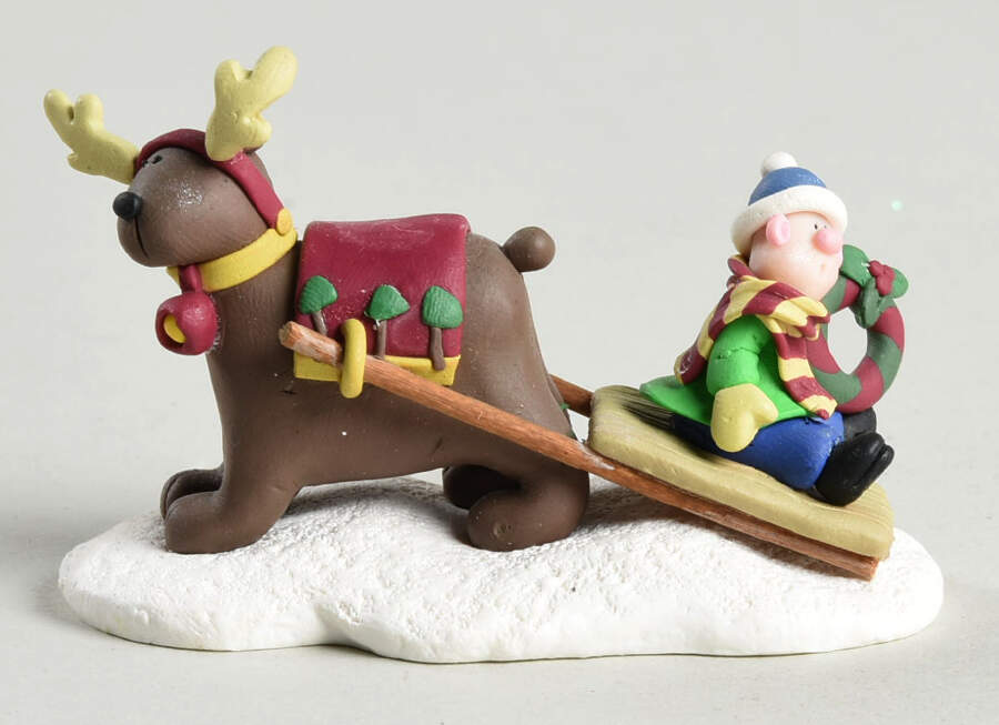 Little Street Collection Christmas On Dasher - Boxed by Coyne's & Company-1