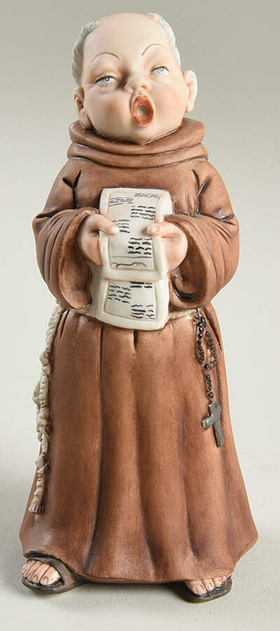 Volta Singing Monk With Music - No Box by Capodimonte-1