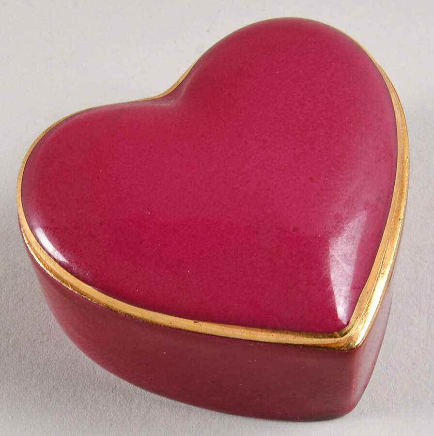 Chamart Boxes Red Heart With Gold Trim - No Box by Chamart-1